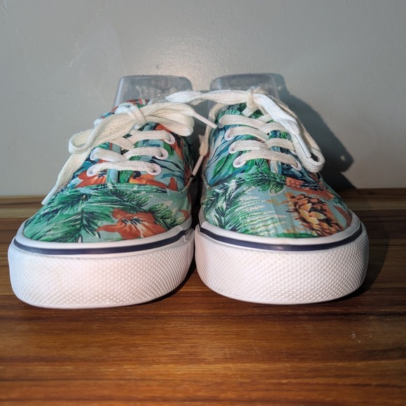 Airwalk Women's Tropical Floral Canvas Sneakers Size 7 Low Top Lace Up Shoes - Picture 6 of 9